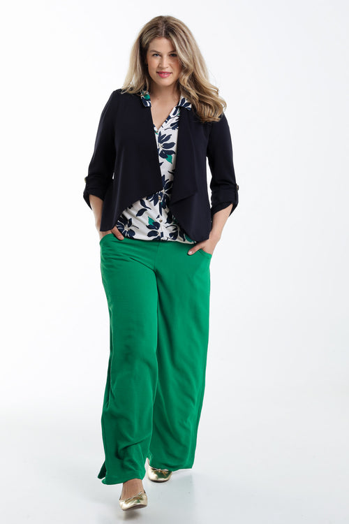 Veste unie avec manches retroussables-Paprika-7