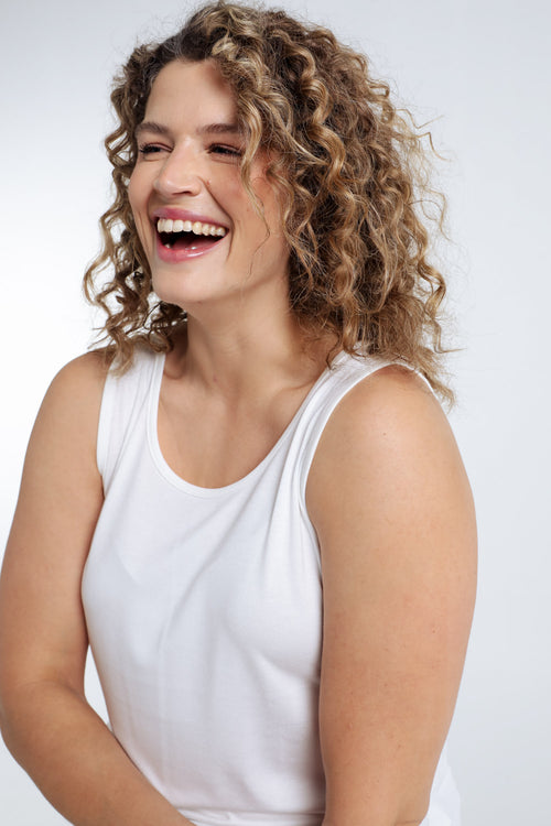 Débardeur uni en viscose-Paprika-2