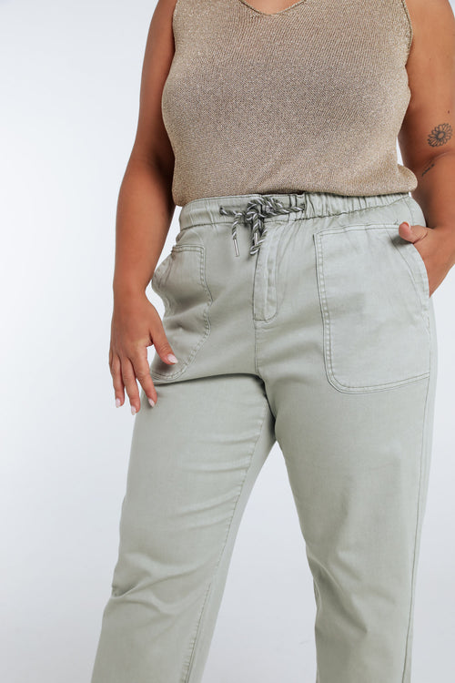 Pantalon chino en coton léger-Paprika-3
