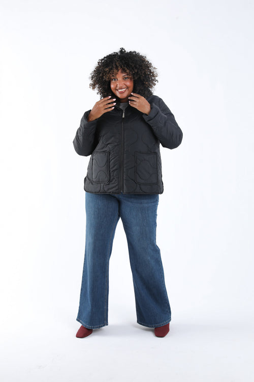 Doudoune courte unie-Paprika-7