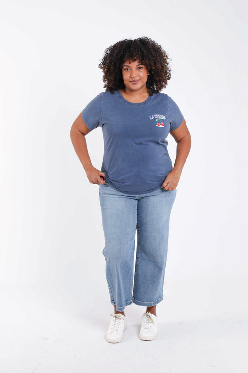 T-shirt en coton imprimé cerises-Paprika-8