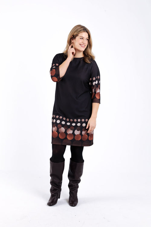 Robe housse imprimé ronds-Paprika-6