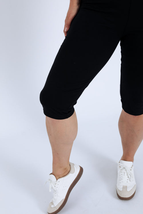 Corsaire legging en coton uni-Paprika-5