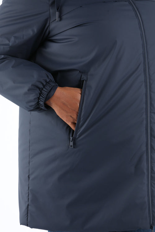 Parka mi-longue légère unie-Paprika-6