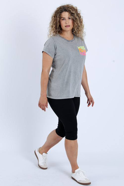 Corsaire legging en coton uni-Paprika-8