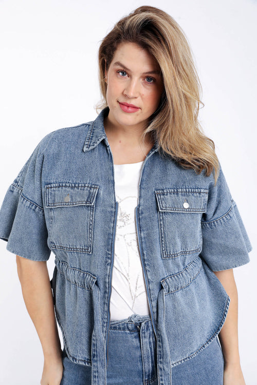 Veste en jeans-Paprika-6