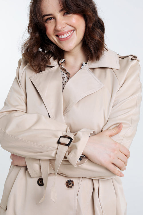 Trench à double boutonnage-Paprika-5