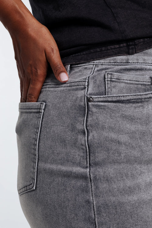 Jupe fendue en jeans-Paprika-6