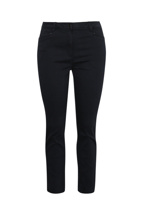 Pantalon slim 7/8 uni Louise-Paprika-1