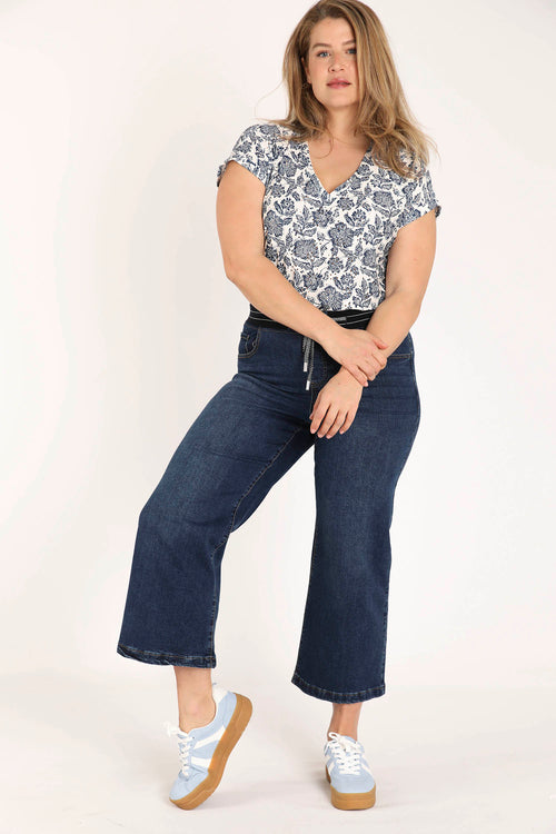 Jegging large Lolly 7/8 en denim-Paprika-6