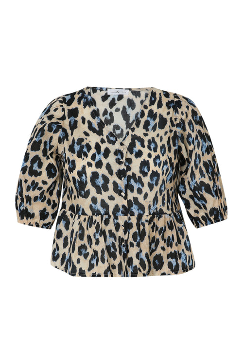 Blouse imprimé peau de bête-Paprika-10