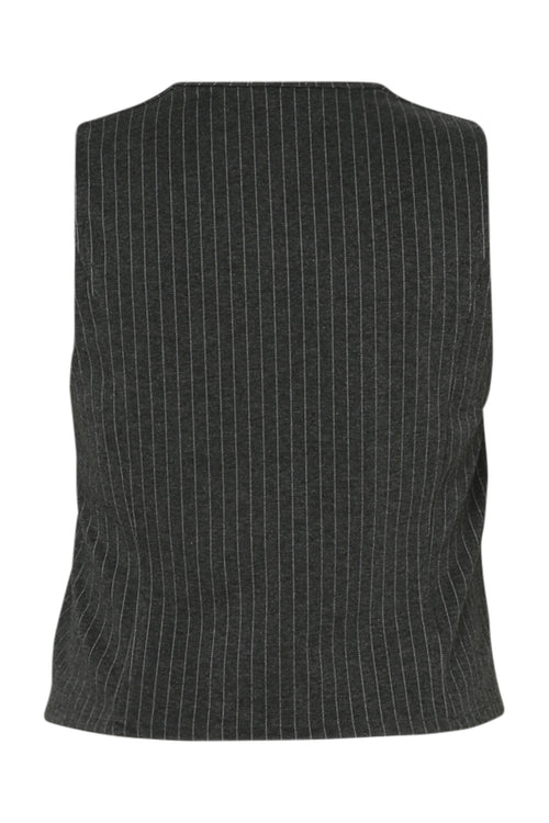Gilet de costume à rayures-Paprika-11