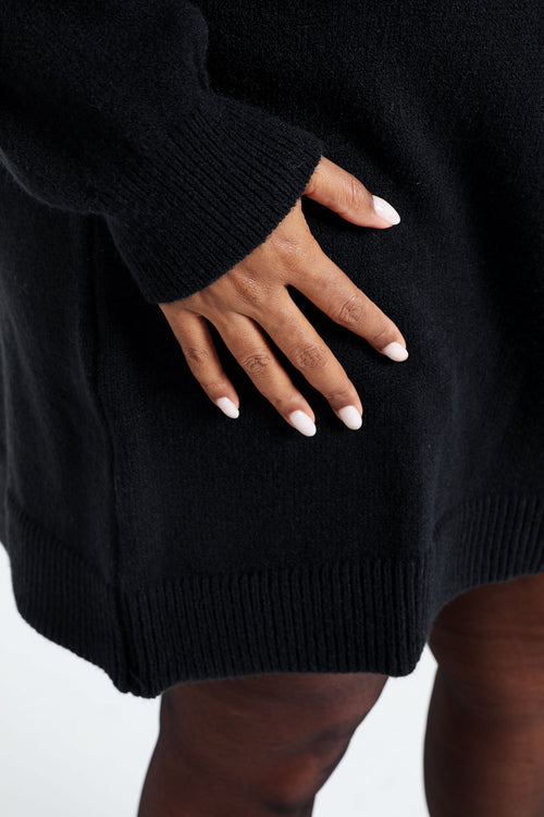 Robe pull unie-Paprika-4