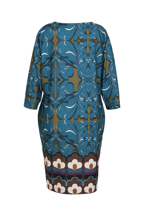 Robe housse imprimé graphique-Paprika-11