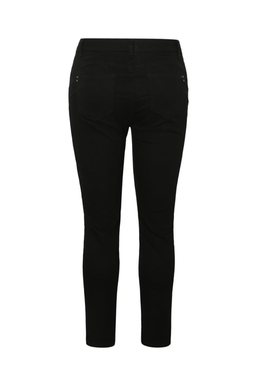 Pantalon slim 7/8 uni Louise-Paprika-8