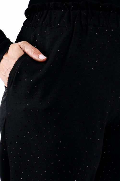 Pantalon large uni avec strass ton sur ton-Paprika-4