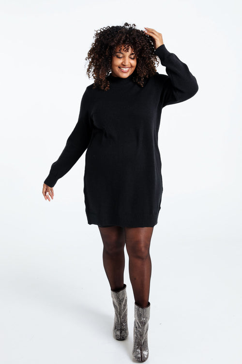 Robe pull unie-Paprika-7