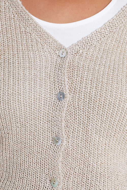 Cardigan boutonné uni-Paprika-5