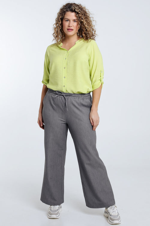 Pantalon large uni-Paprika-8