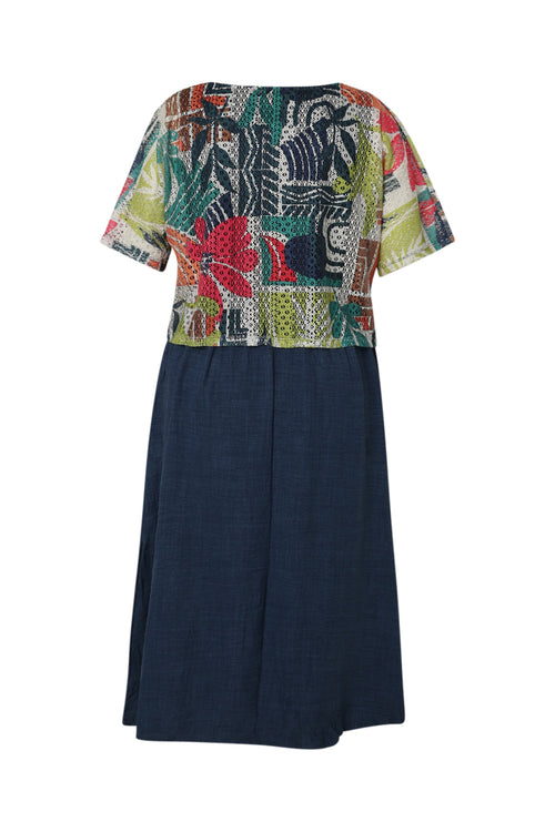 Robe longue 2 en 1 imprimé floral-Paprika-11