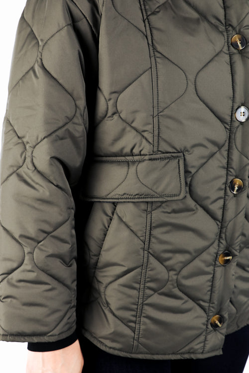 Doudoune courte matelassée unie-Paprika-6