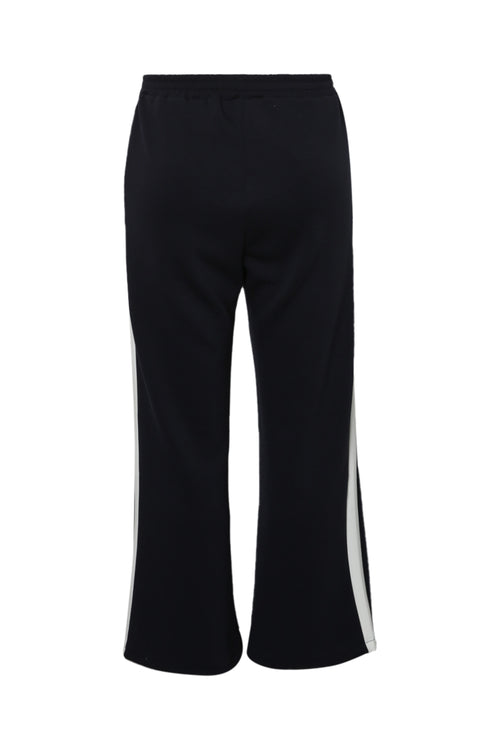 Pantalon jogging uni avec bande sport coté-Paprika-8