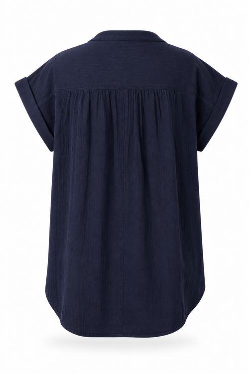 Top en coton uni-Paprika-2