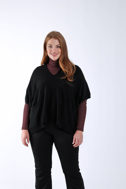 Pull court uni en viscose-Paprika-2