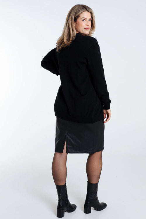 Long cardigan uni-Paprika-2