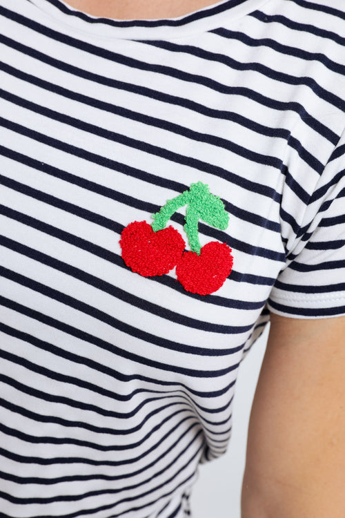 T-shirt marinière détail cerise-Paprika-5