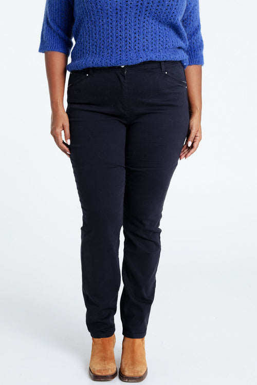 Pantalon slim Louise L32-Paprika-3