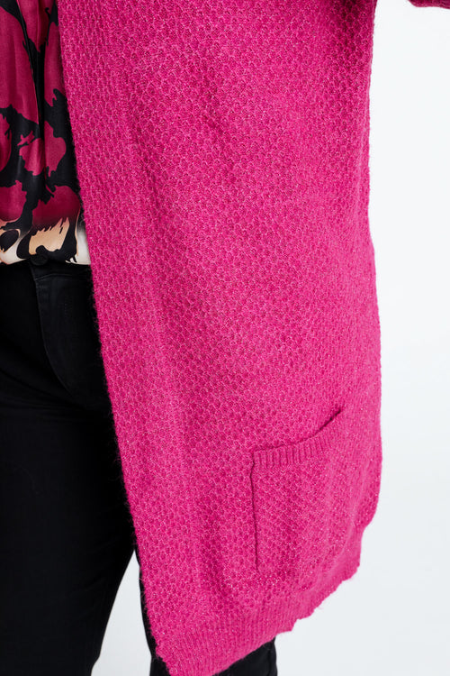 Cardigan long détail bouton-Paprika-6