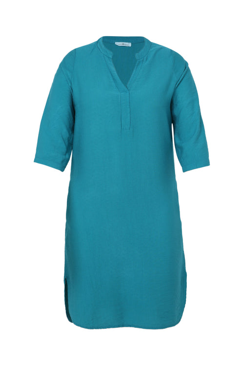 Robe tunique unie-Paprika-10