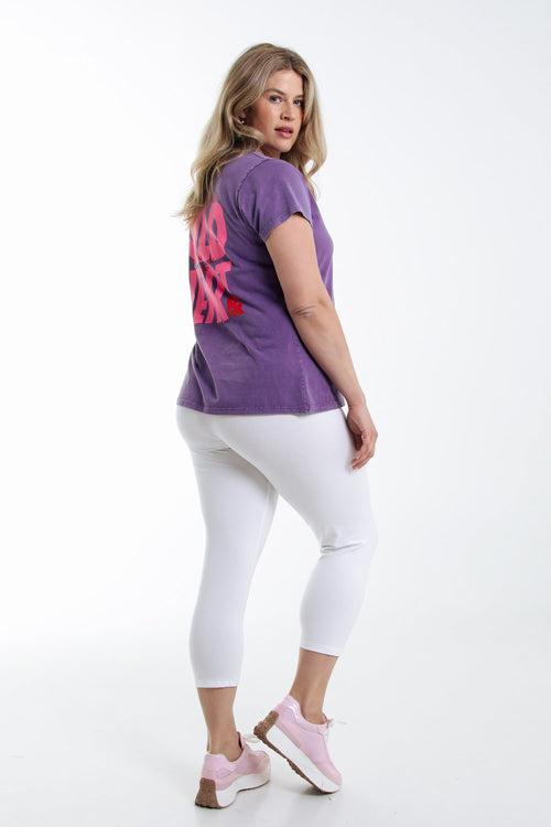 Legging 3/4 en coton bio-Paprika-3