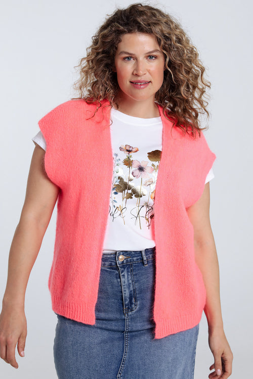 Gilet sans manches uni-Paprika-8