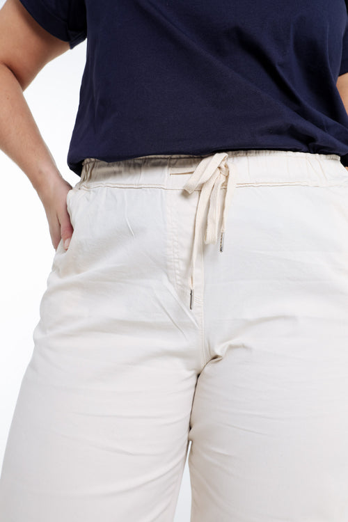 Pantalon chino jambe large uni-Paprika-5
