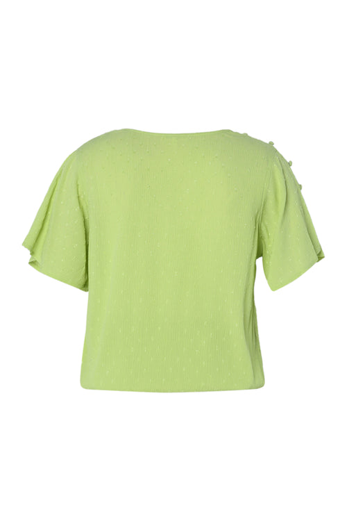 Blouse en viscose unie-Paprika-11