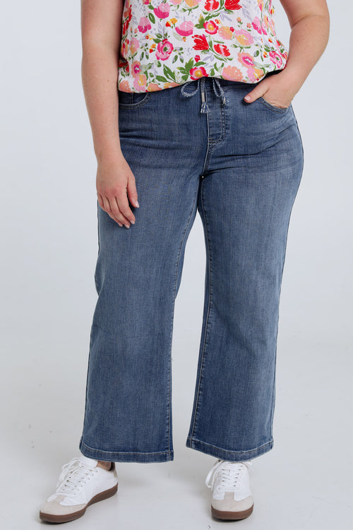 Jegging 7/5 jambes larges-Paprika-1