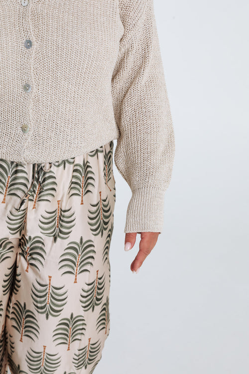 Cardigan boutonné uni-Paprika-6