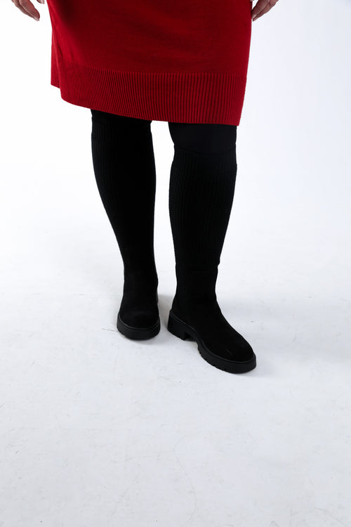 Bottes 2 en 1 en tricot-Paprika-2