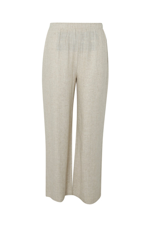 Pantalon en lin et viscose avec détail lurex-Paprika-10