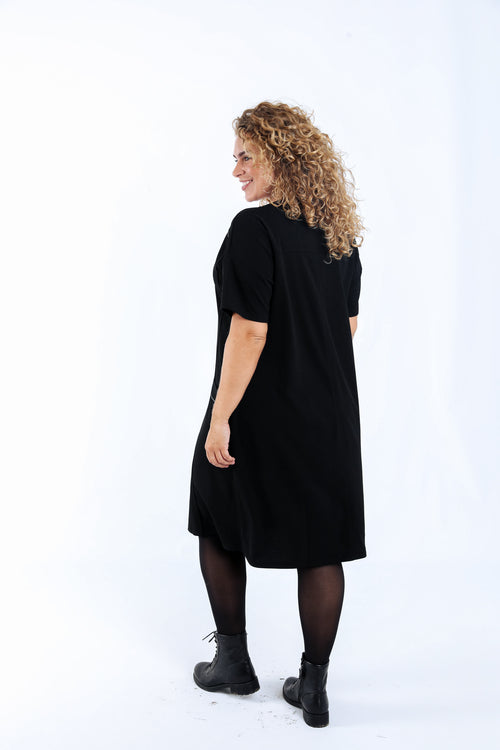 Robe courte unie-Paprika-1
