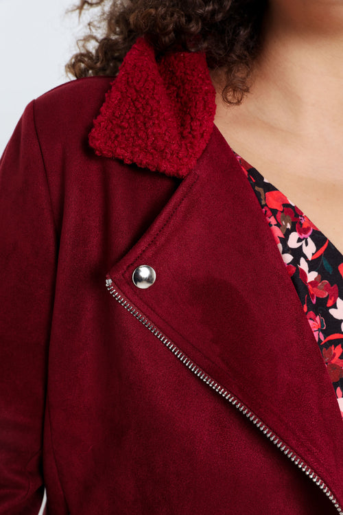 Perfecto uni col bouclette-Paprika-5