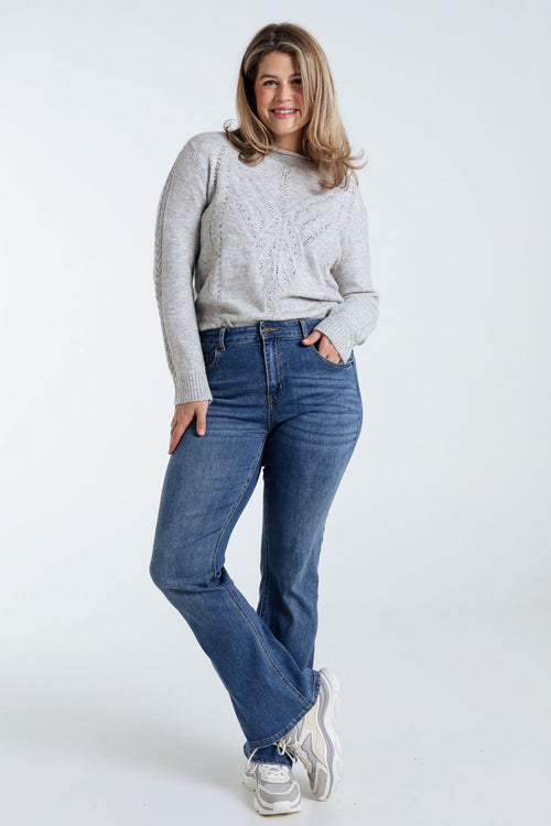 Jeans bootleg Lara L34-Paprika-9