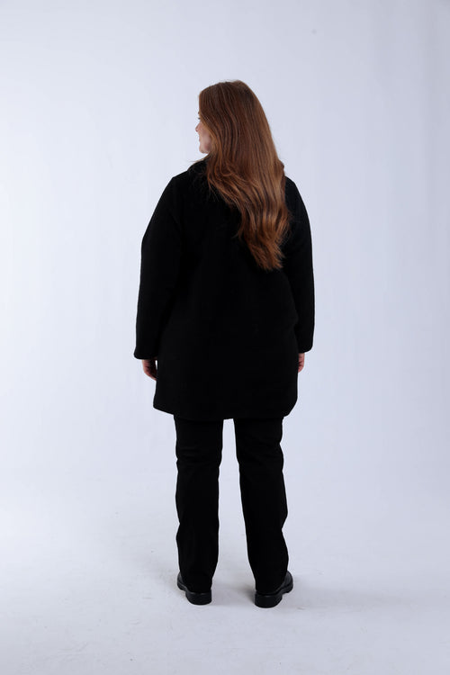 Manteau mi-long uni-Paprika-2