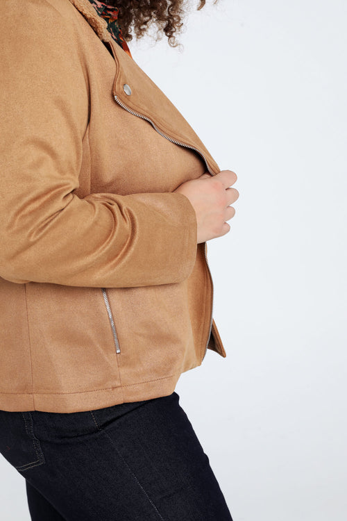 Perfecto uni col bouclette-Paprika-5