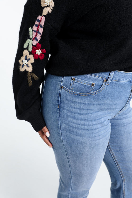 Jeans slim Louise L32-Paprika-6