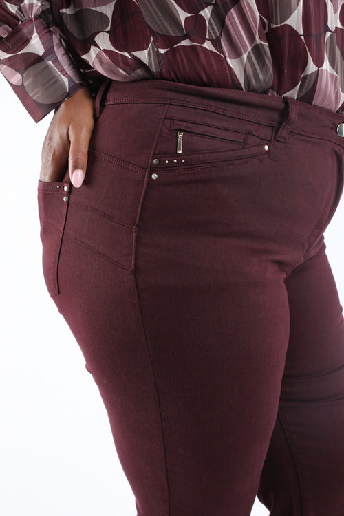 Pantalon droit Mia L 32-Paprika-4