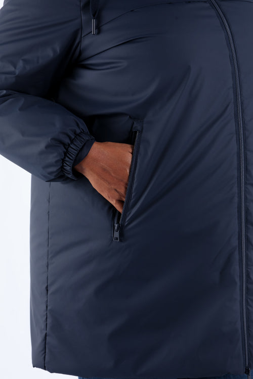 Parka mi-longue légère unie-Paprika-6