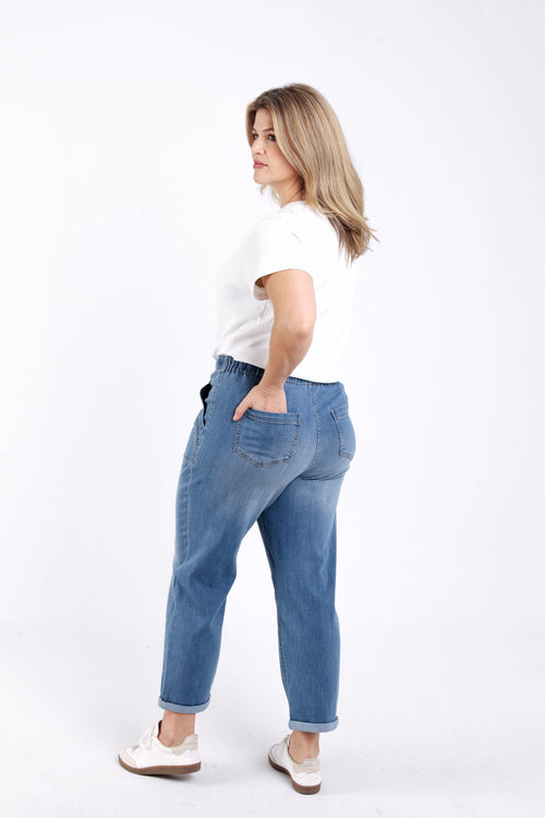 Pantalon chino en jeans-Paprika-2